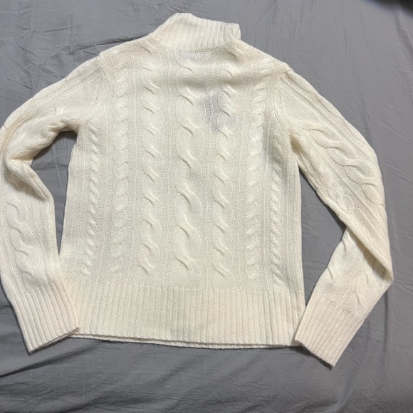 Women's 100% Cashmere Mock Neck Sweater - Picture 4 of 6